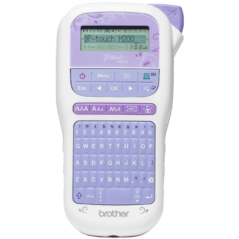 Brother P-Touch PT-H200 - Étiqueteuse - Noir et blanc - transfert thermique - Rouleau (1,2 cm) - outil de coupe
