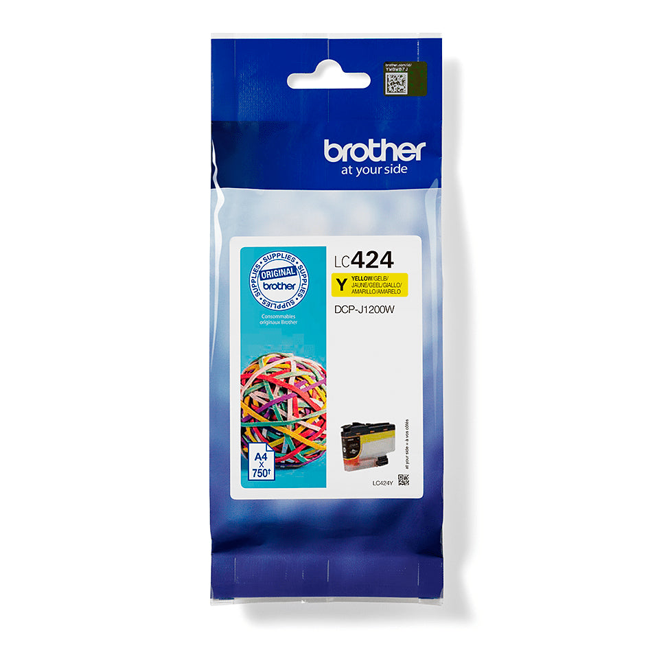 Cartouche d'encre originale Brother LC424Y Jaune