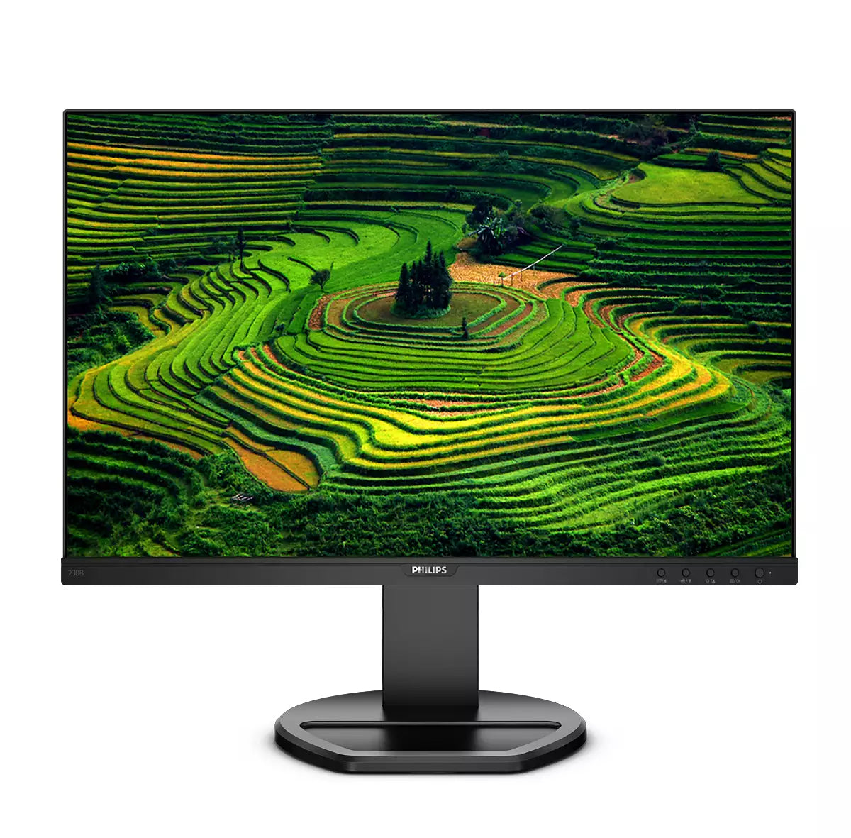 Philips B Line 230B8QJEB - Écran LED - 23" (22.5" visualisable) - 1920 x 1200 WUXGA @ 60 Hz - IPS - 250 cd/m² - 1000:1 - 5 ms - HDMI, DVI-D, VGA, DisplayPort - haut-parleurs - texture noire
