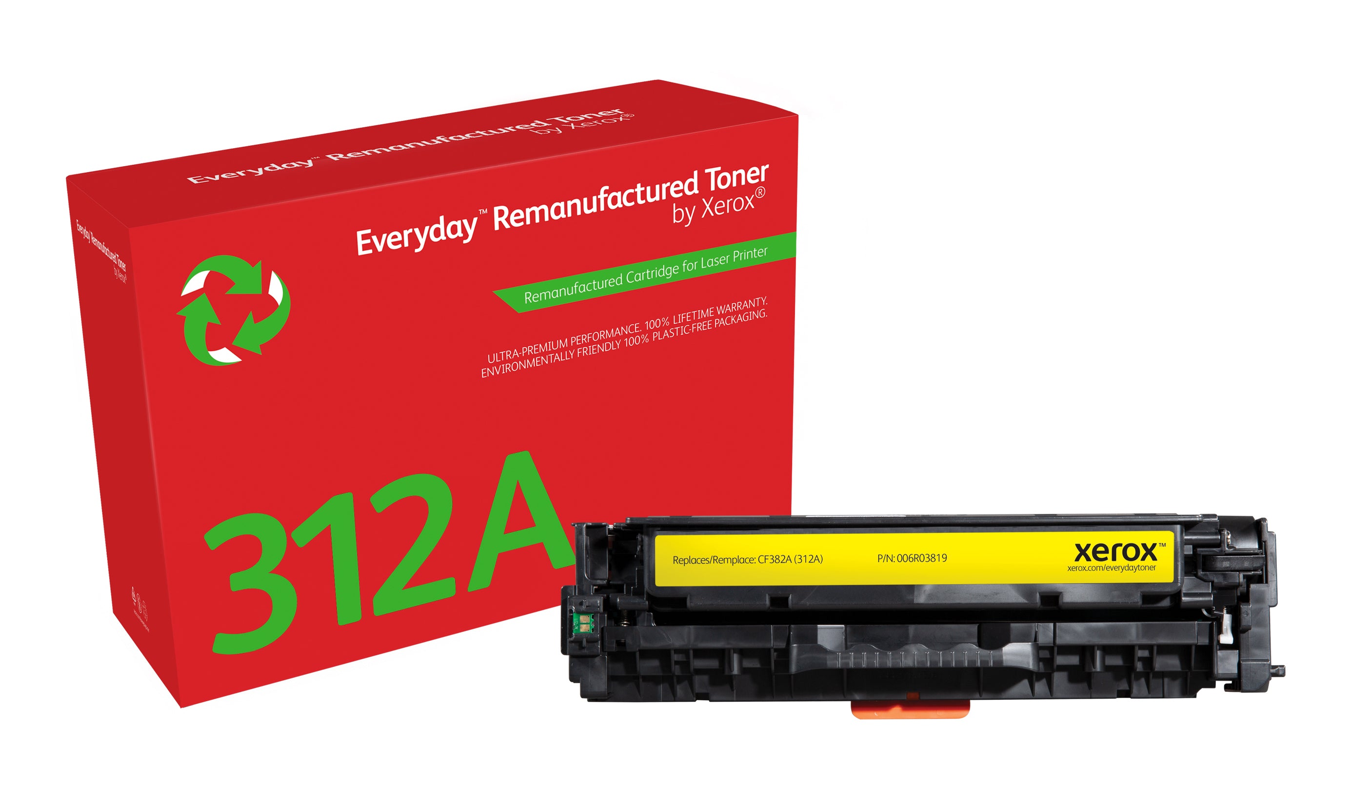 Cartouche d'encre originale Xerox Tóner Amarillo Everyday, HP CF382A equivalente de Xerox, 2700 páginas Jaune