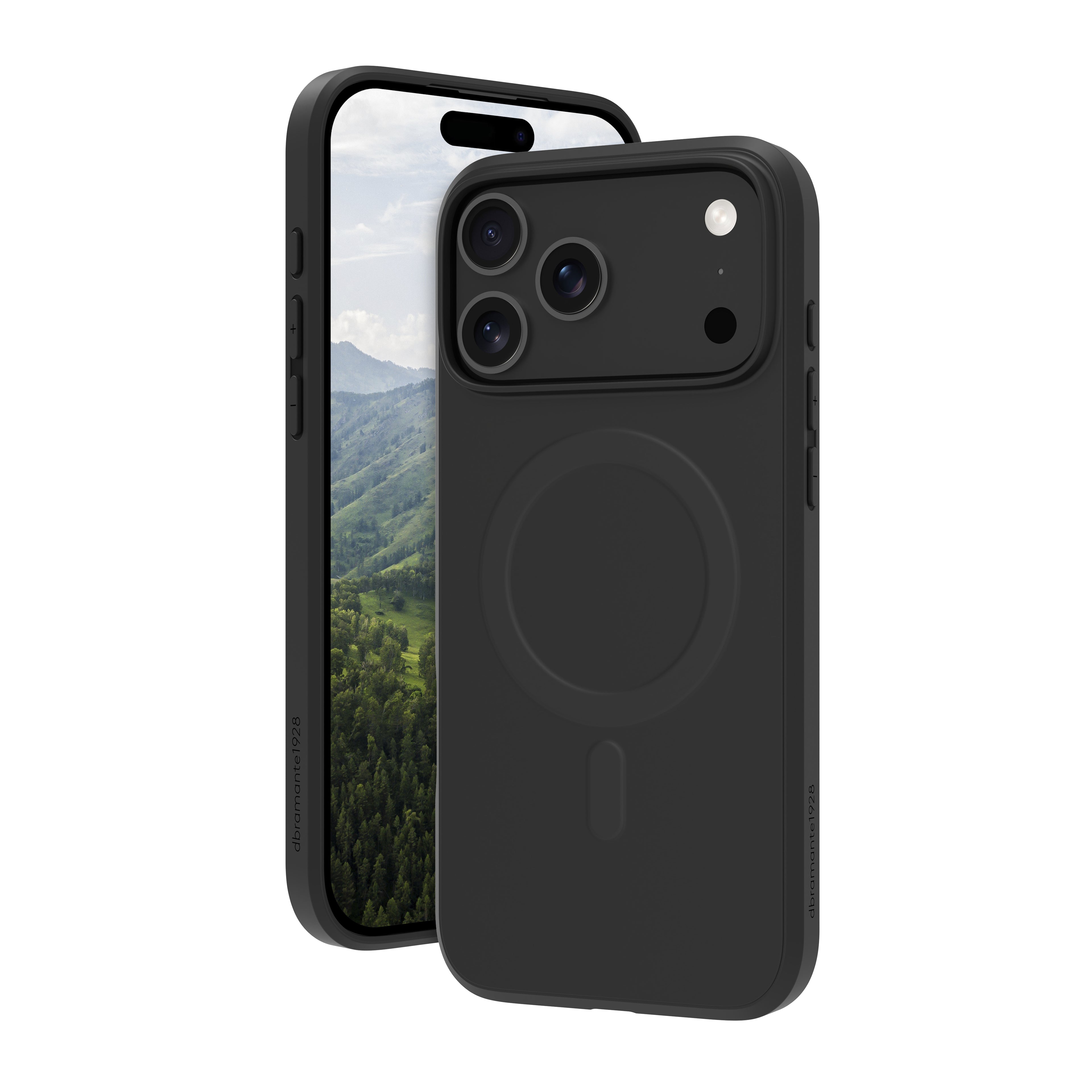 dbramante1928 Greenland Pro - Coque de protection pour téléphone portable - compatibilité avec MagSafe - plastique - noir nuit - pour Apple iPhone 17 Pro Max
