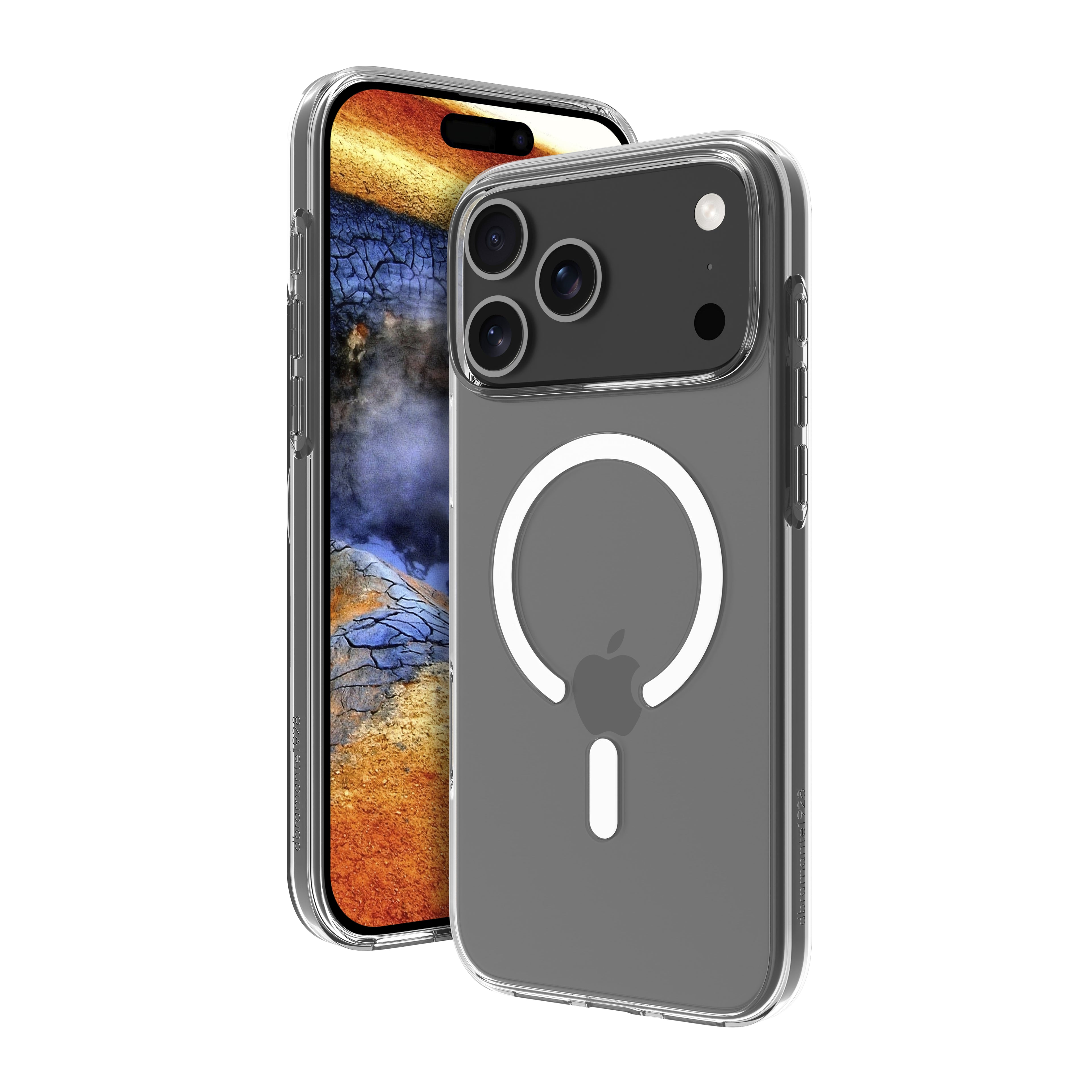 dbramante1928 Greenland Pro - Coque de protection pour téléphone portable - compatibilité avec MagSafe - plastique - clair - pour Apple iPhone 17 Pro Max