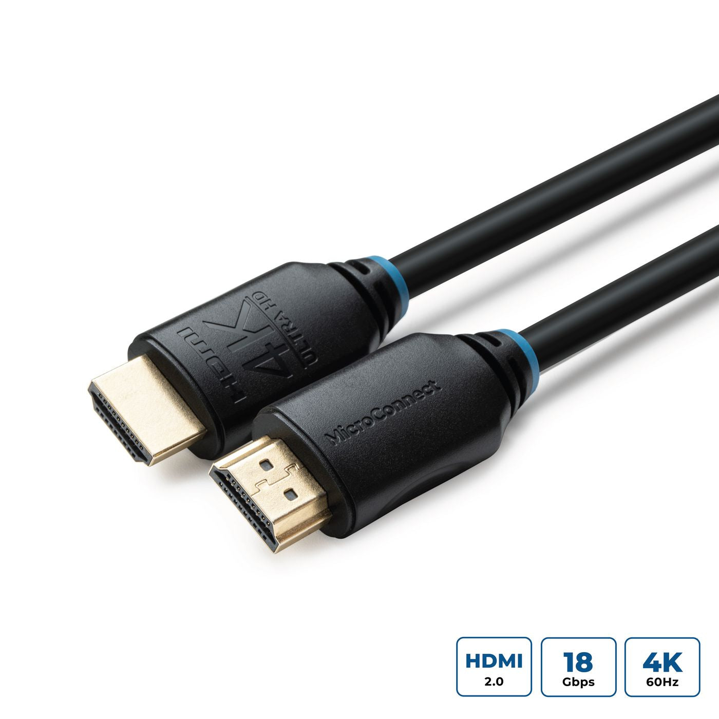 MicroConnect Cable HDMI 2.0 4K 2m 60Hz, 18Gb/s