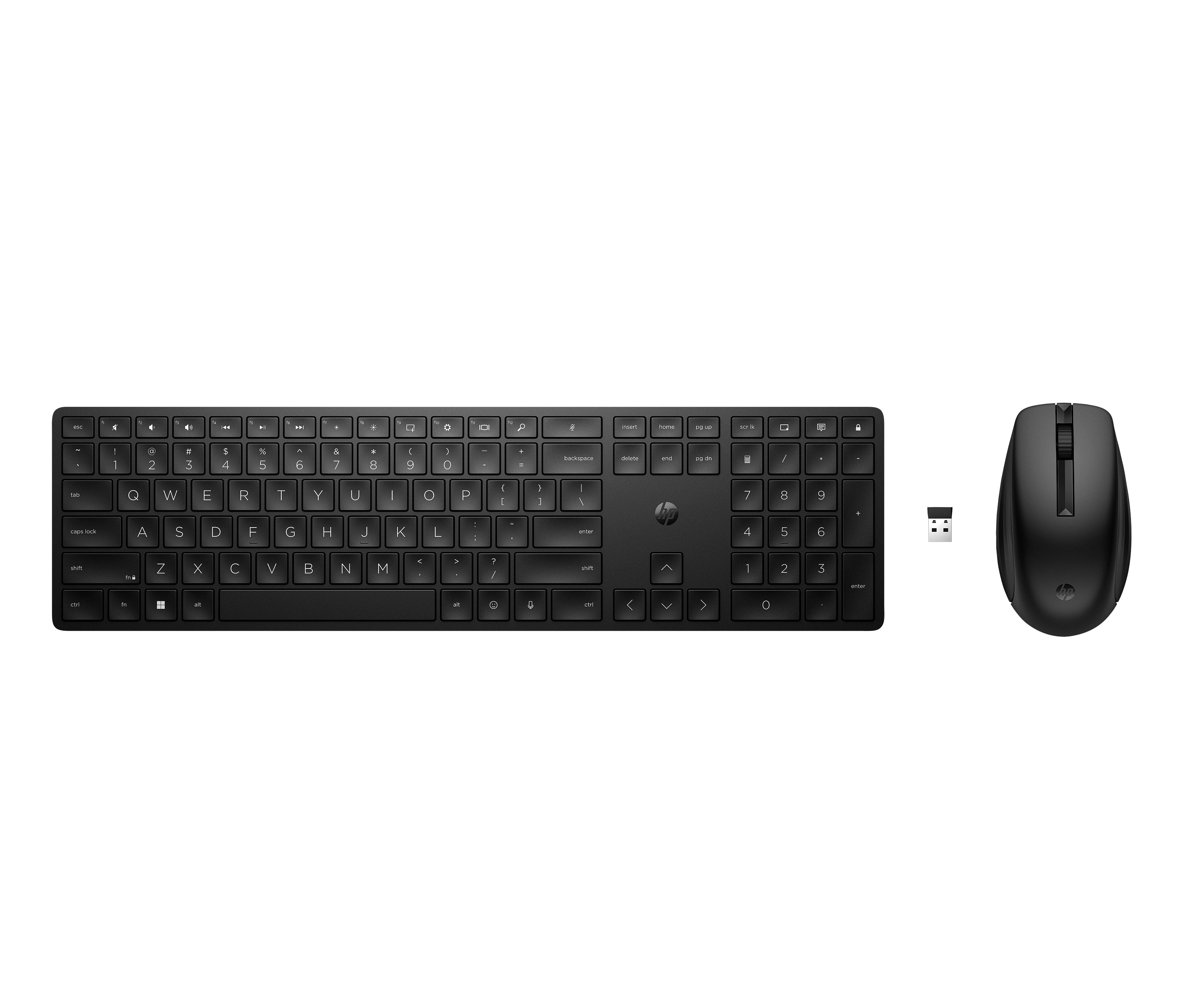 Pack 2en1 (Clavier/Souris) sans fil HP 655 (Noir)