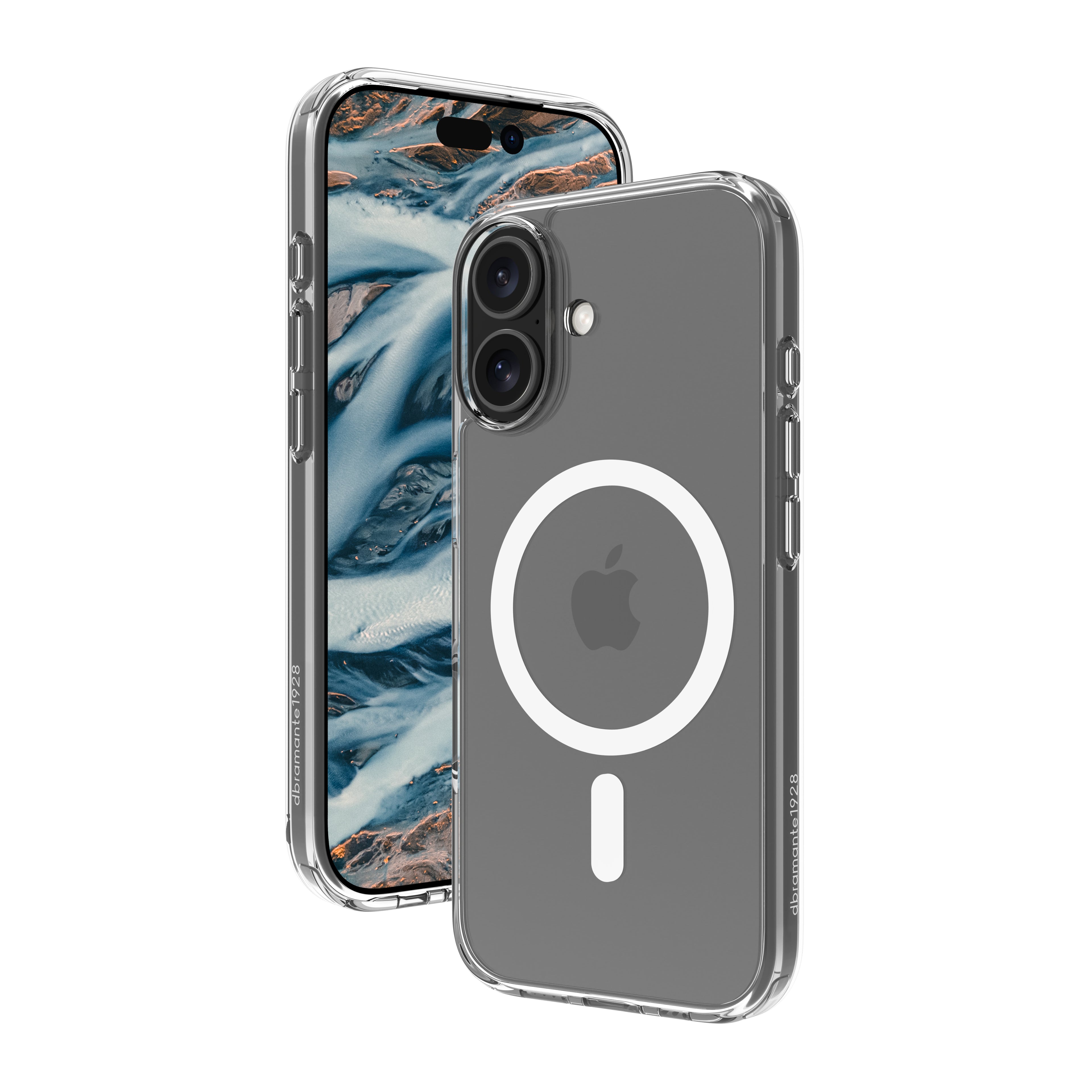 dbramante1928 Iceland Pro - Coque de protection pour téléphone portable - compatibilité avec MagSafe - plastique - clair
