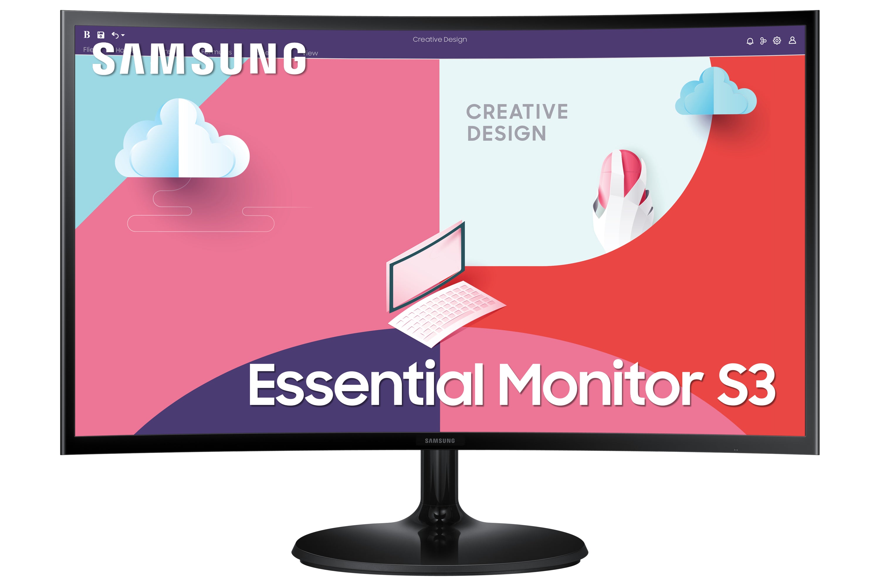 S24C360EAU - 24"Curve FHD/4ms/VGA/HDMI/75Hz/FS