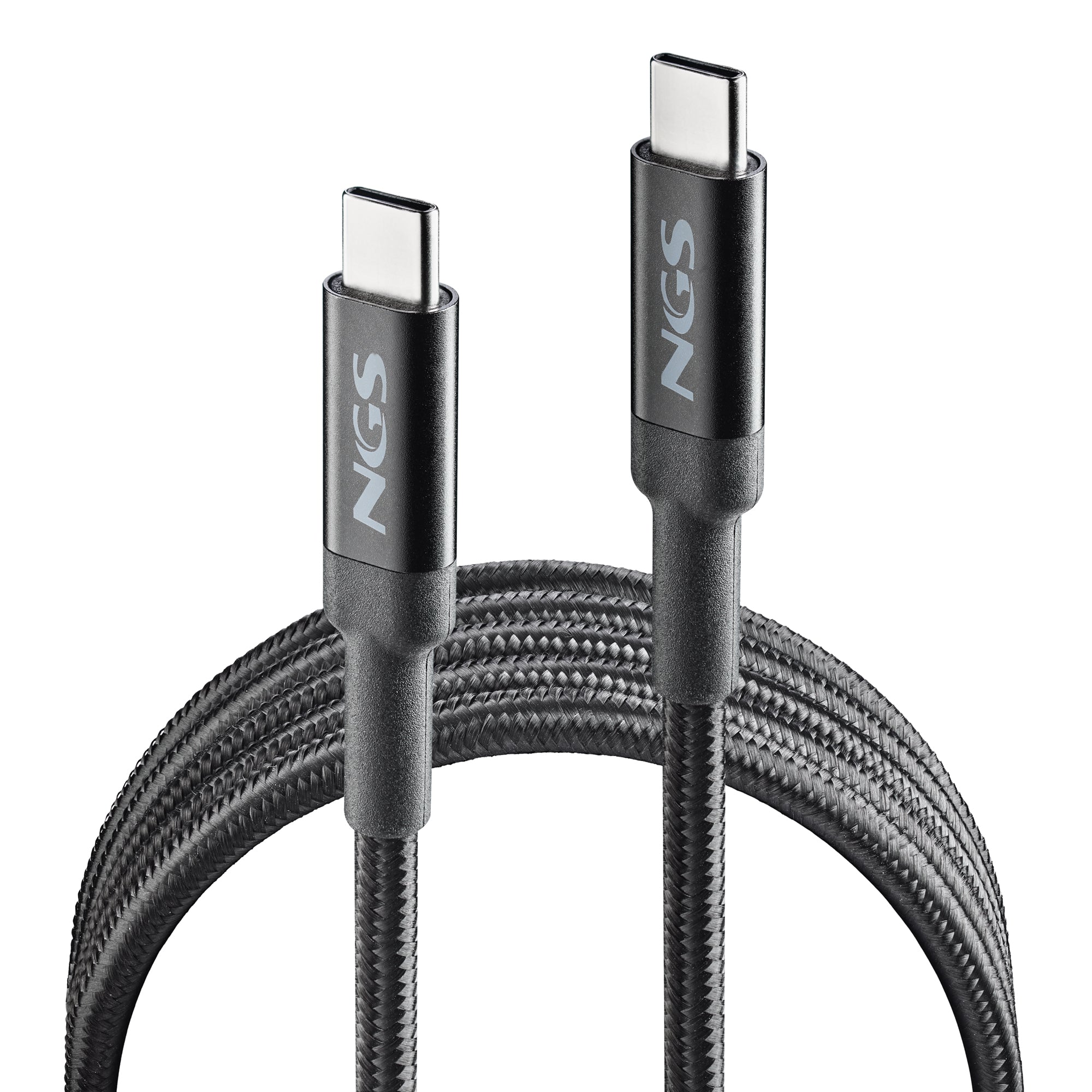 Cable NGS Knot USB-C M/M 2m 65W (Noir)