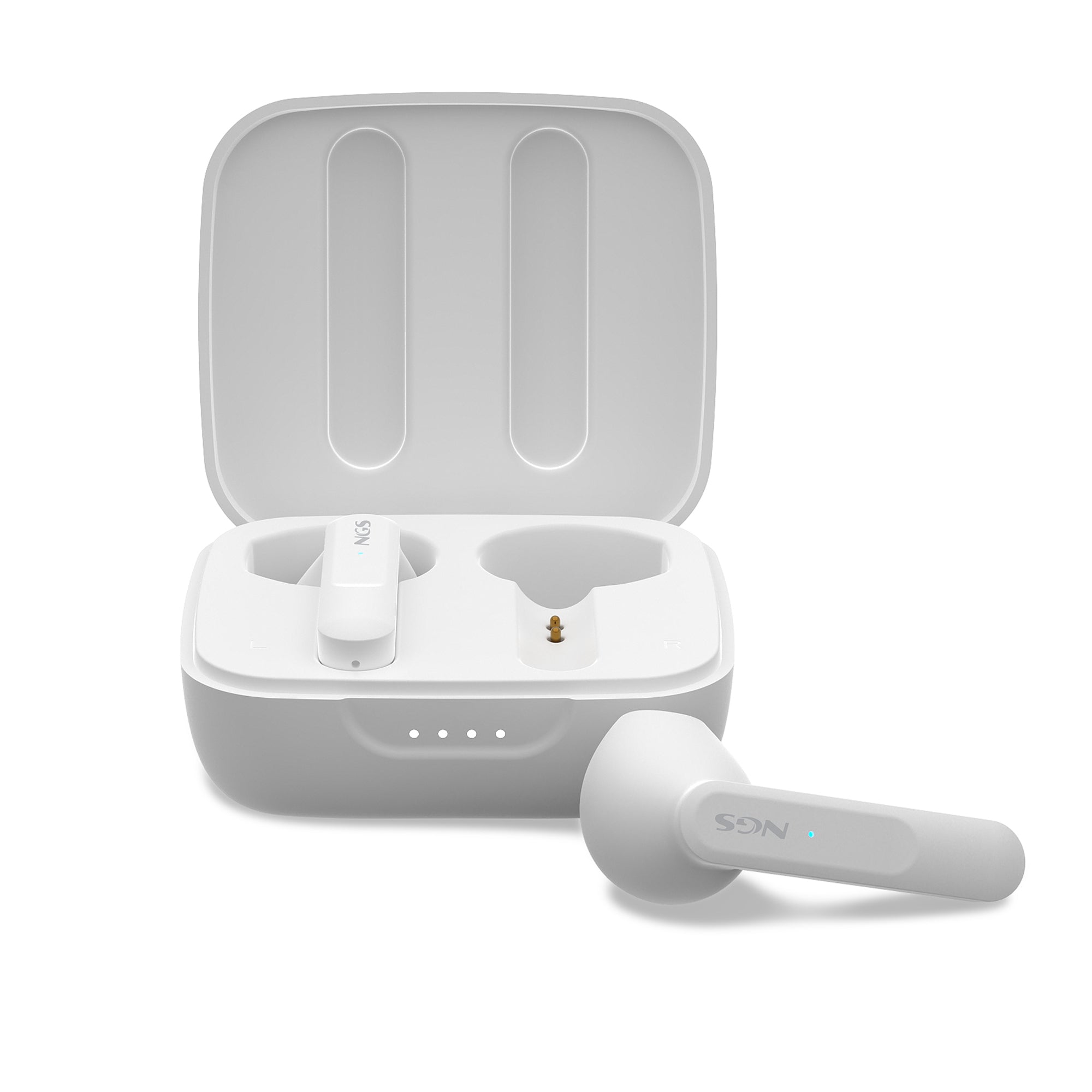 Casques avec Microphone NGS ARTICAMOVEWHITE Blanc