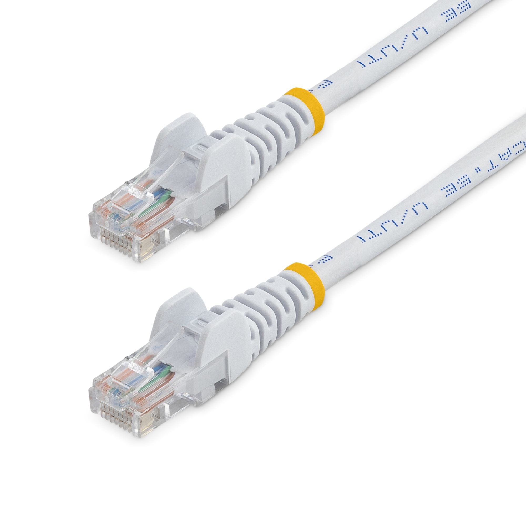 StarTech.com Câble réseau Cat5e UTP sans crochet - 5 m Blanc - Cordon Ethernet RJ45 anti-accroc - Câble patch - Câble réseau - RJ-45 (M) pour RJ-45 (M) - 5 m - UTP - CAT 5e - sans crochet, bloqué - blanc