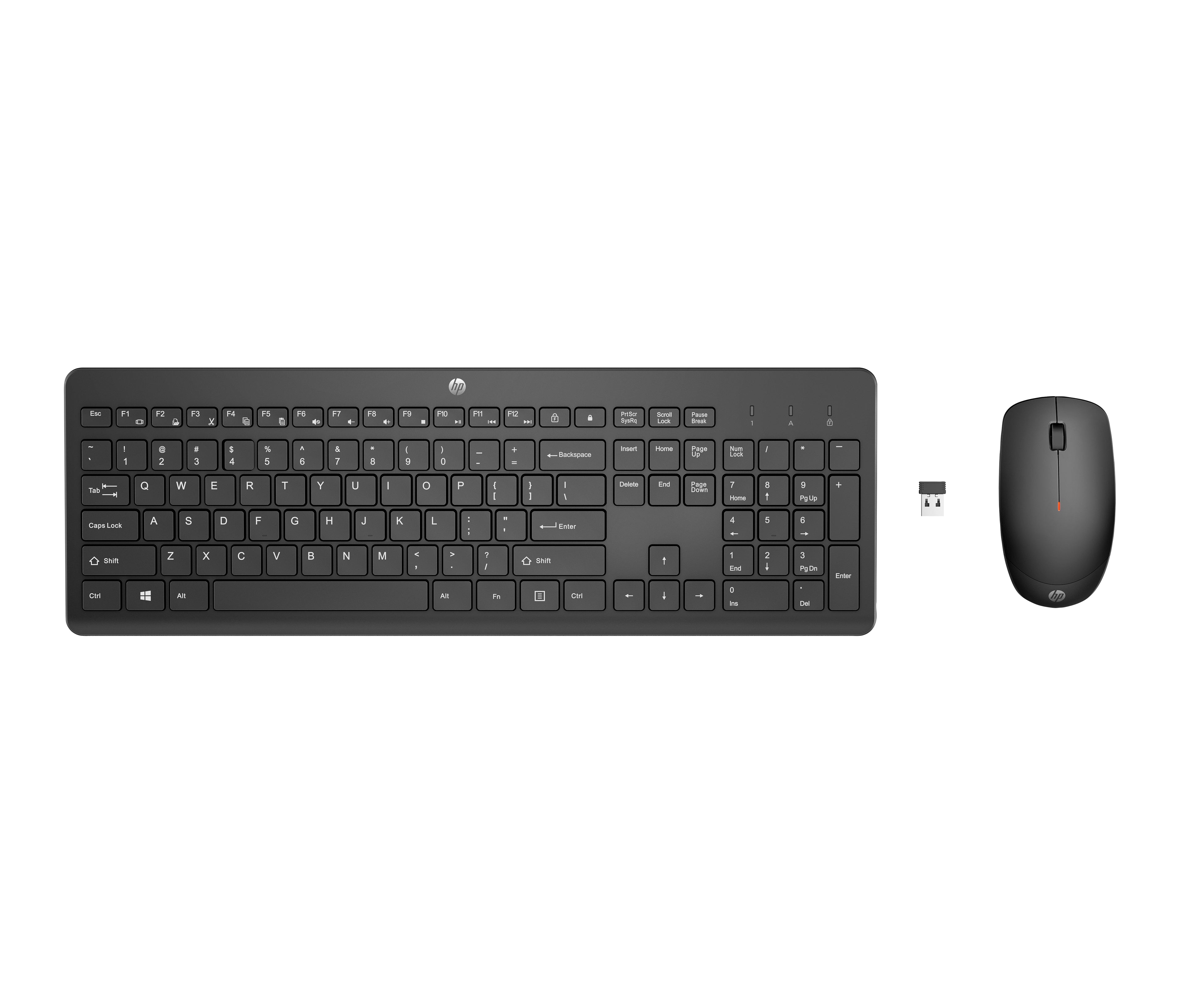 clavier et souris HP 18H24AA Noir