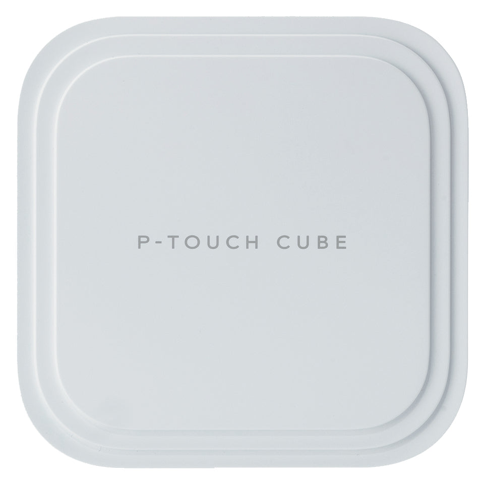 Brother P-Touch Cube Pro PT-P910BT - Imprimante d'étiquettes - transfert thermique - Rouleau (3,6 cm) - 360 dpi - jusqu'à 20 mm/sec - USB 2.0, Bluetooth 5.0 - outil de coupe - blanc