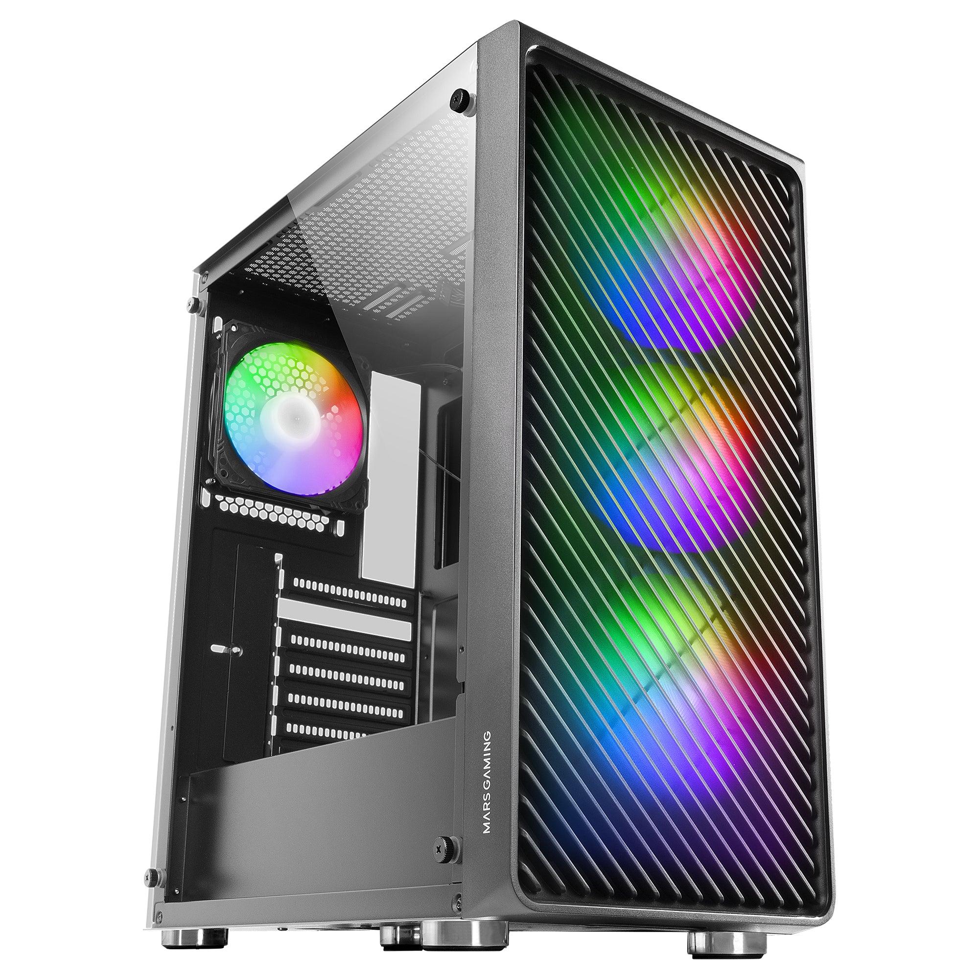 Boîtier ATX semi-tour Mars Gaming MCF Noir