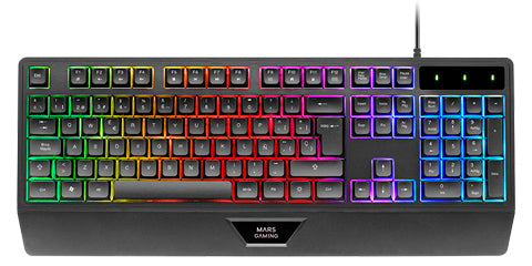 Clavier Gamer Mars Gaming MK124 RGB (Noir)