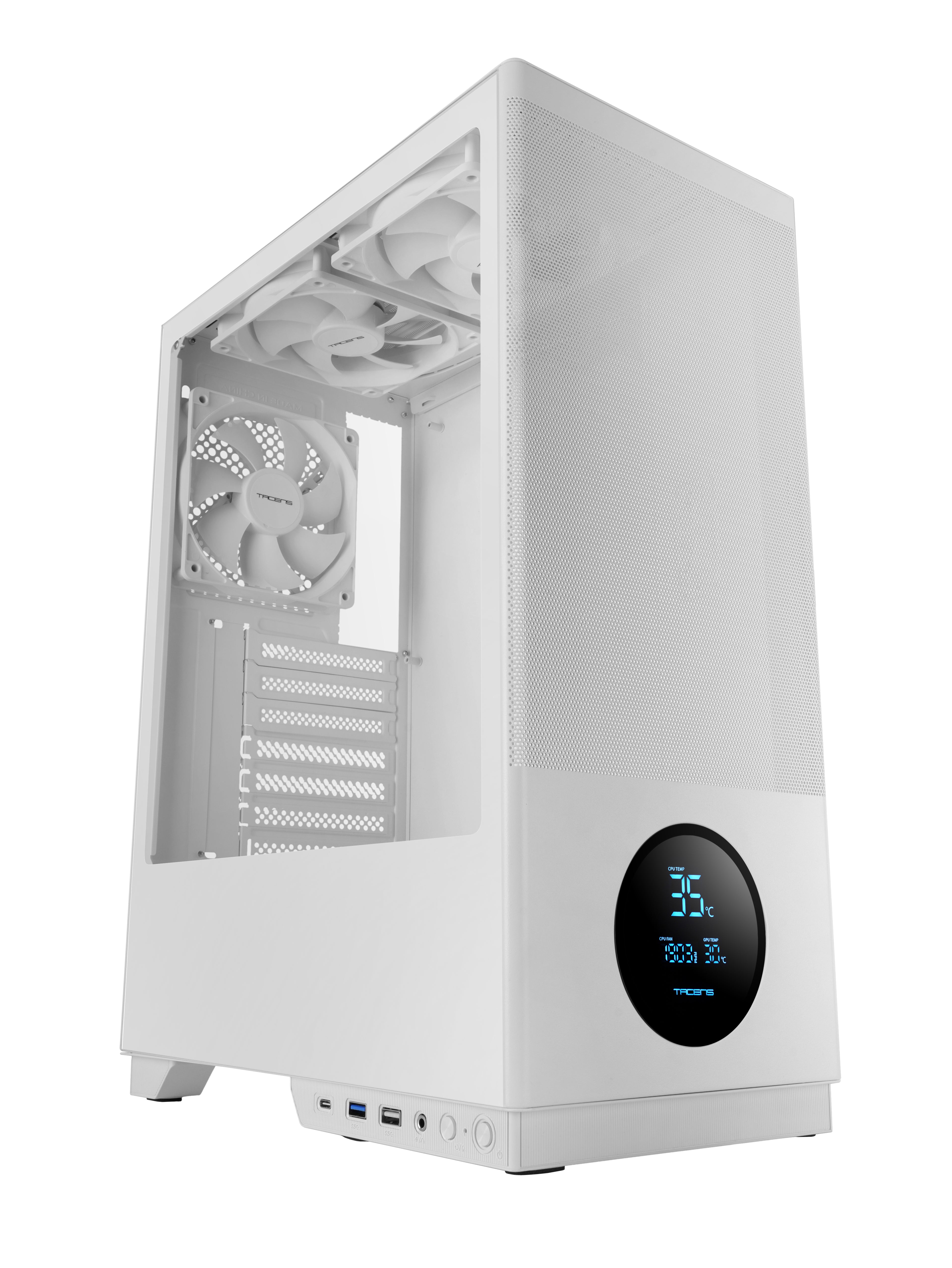 Boîtier ATX semi-tour Tacens 2SAGITTA20W Blanc