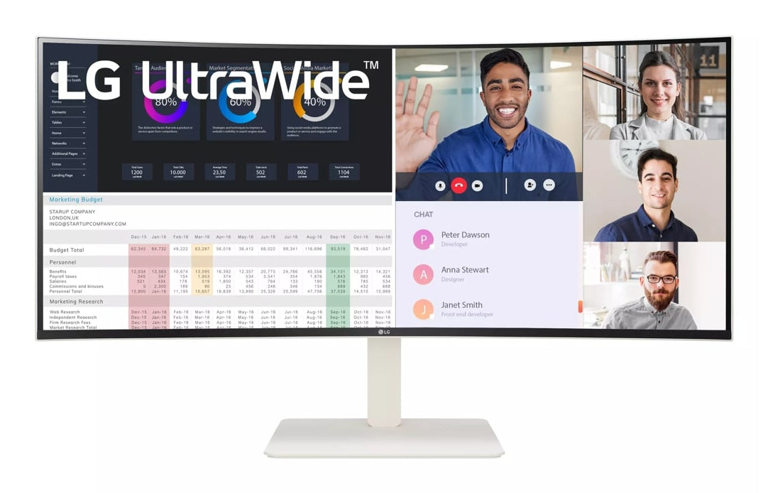 Écran LG 38WR85QC-W WQHD+ 144 Hz