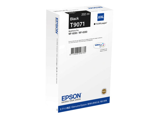 Epson T9071 - 202 ml - taille XXL - noir - original - cartouche d'encre - pour WorkForce Pro WF-6090, WF-6590