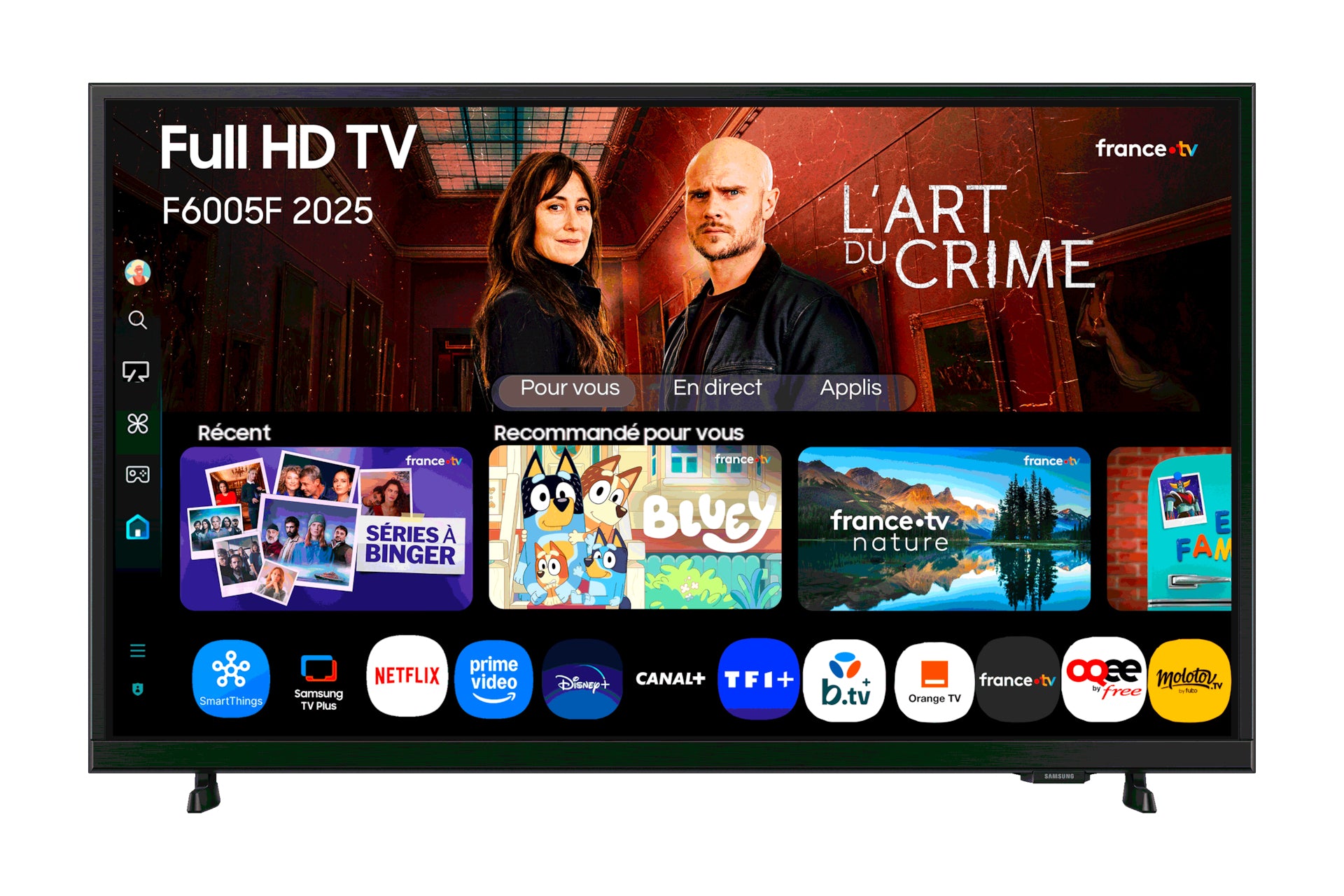TV intelligente Samsung TU32F6005FKXXC 32" Full HD 4K Ultra HD LED HDR HDR10+