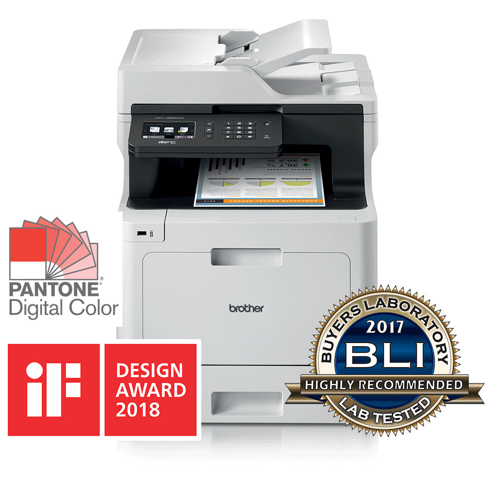 Brother MFC-L8690CDW - Imprimante multifonctions - couleur - laser - 215.9 x 355.6 mm (original) - A4/Legal (support) - jusqu'à 31 ppm (impression) - 300 feuilles - 33.6 Kbits/s - USB 2.0, Gigabit LAN, Wi-Fi(n), hôte USB