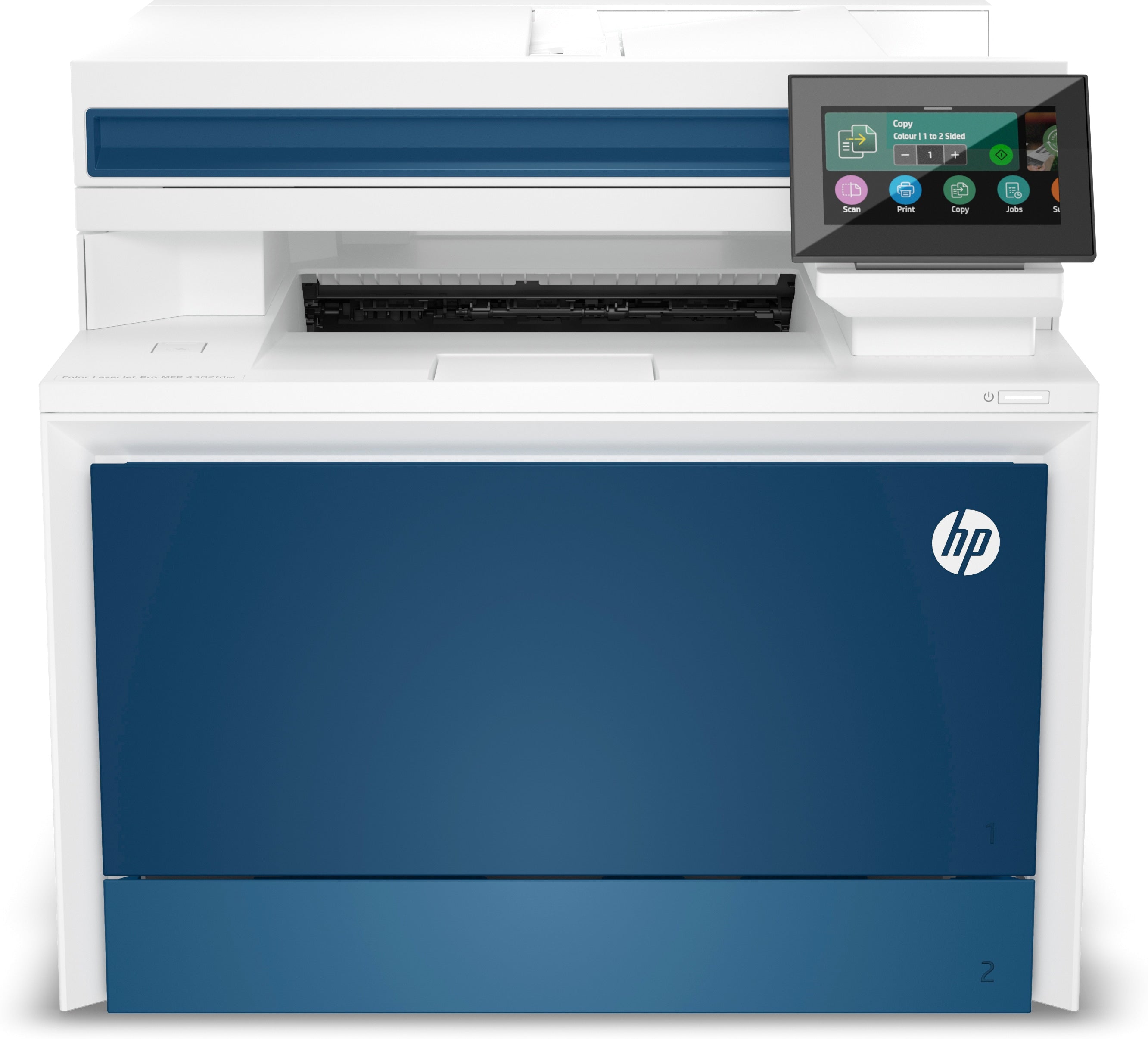 HP Color LaserJet Pro MFP 4302fdw - Imprimante multifonctions - couleur - laser - Legal (216 x 356 mm) (original) - A4/Legal (support) - jusqu'à 33 ppm (copie) - jusqu'à 33 ppm (impression) - 300 feuilles - 33.6 Kbits/s - Gigabit LAN, USB 2.0, hôte USB 2.