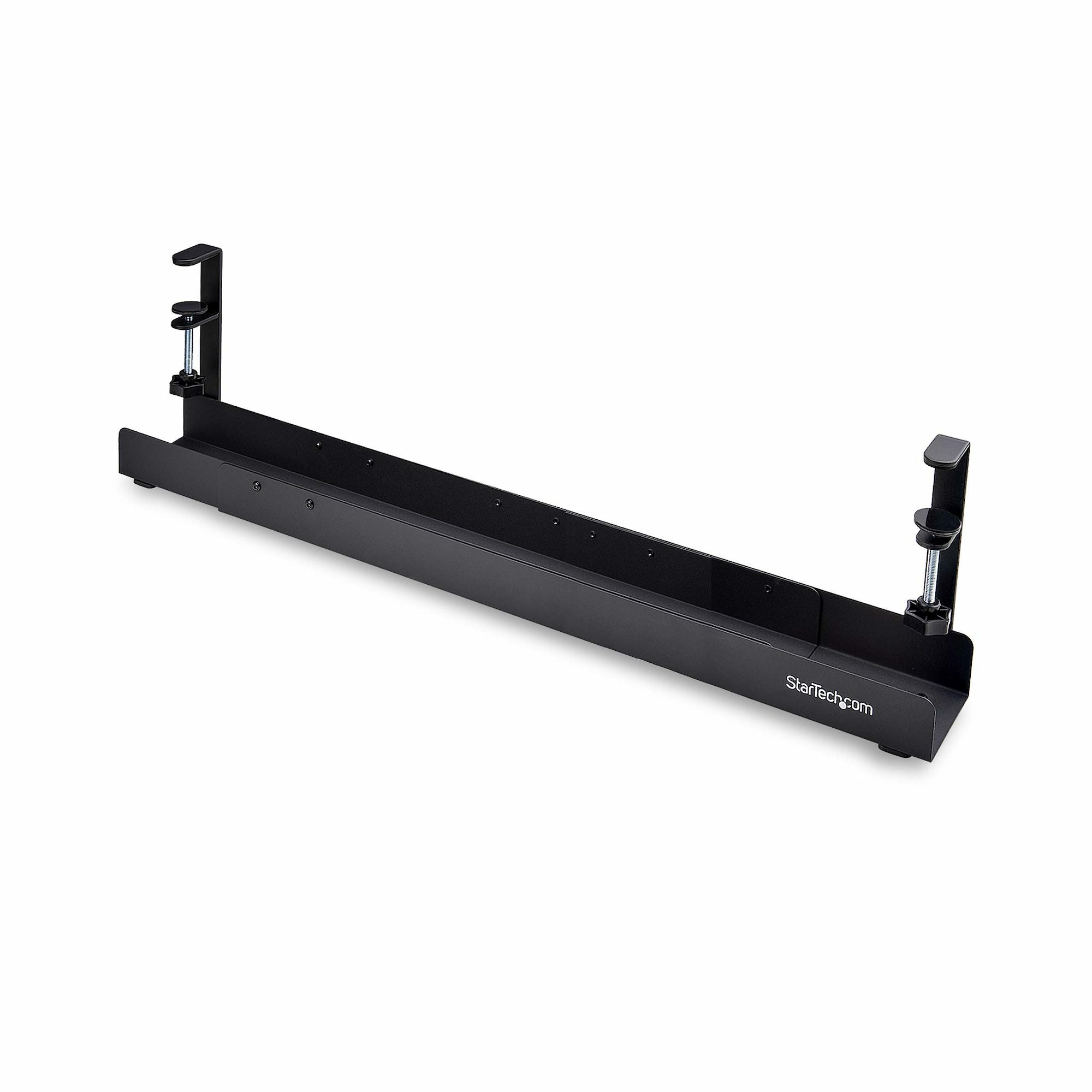 StarTech.com Under Desk Cable Management Tray, Clamp-on Installation - Plateau de gestion de câbles - montable sous bureau - noir - 80 cm