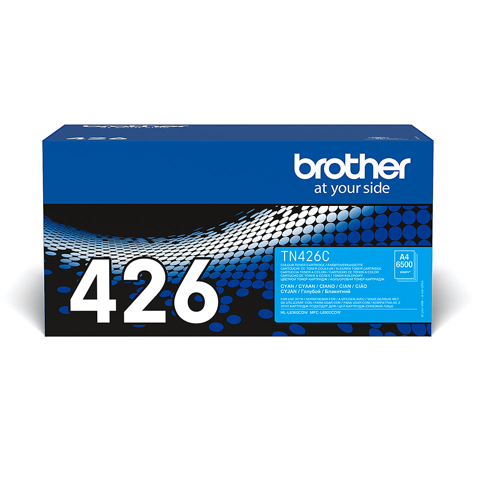 Brother TN426C - Super Jumbo - cyan - original - cartouche de toner - pour Brother HL-L8360CDW, MFC-L8900CDW