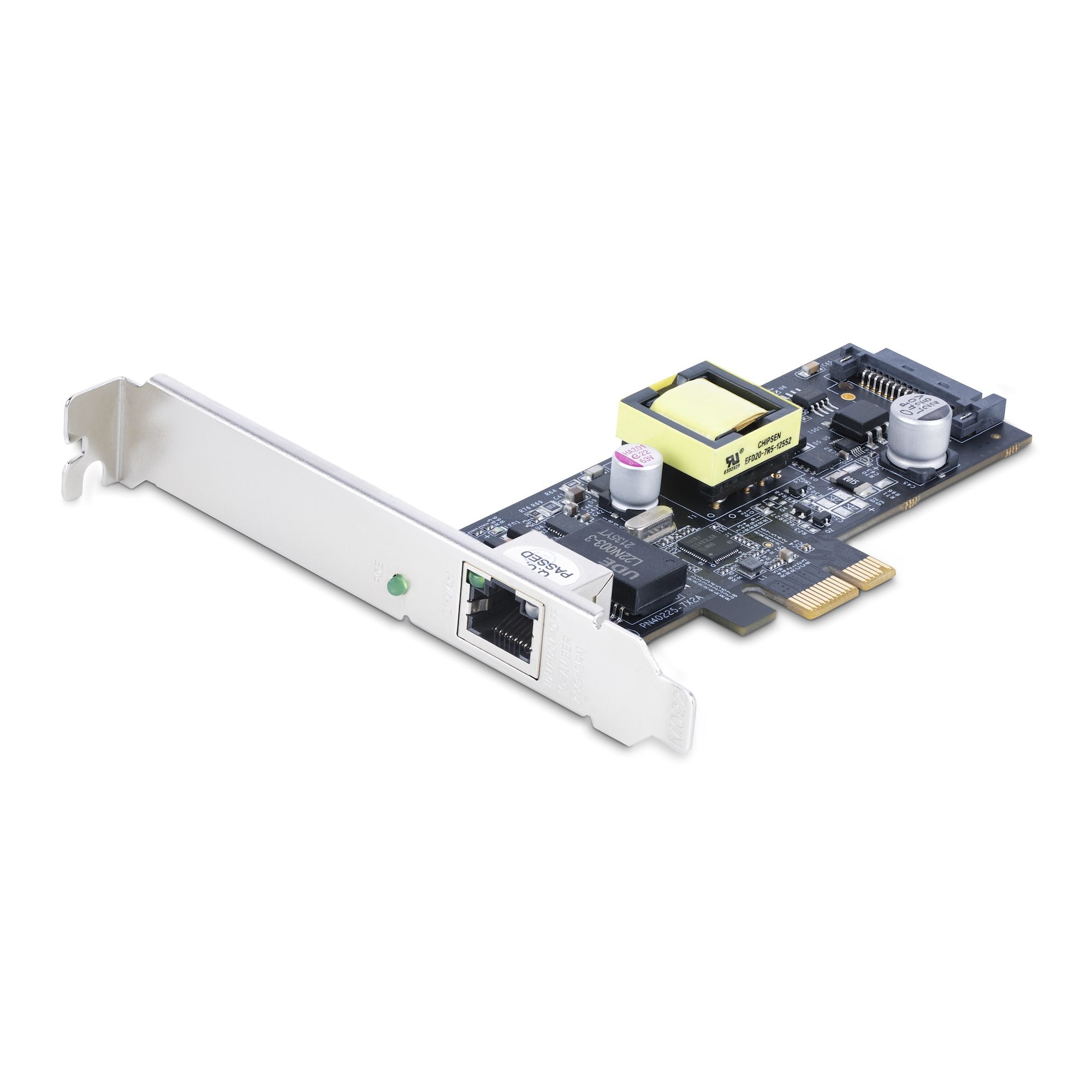 StarTech.com Carte Réseau PoE 2.5Gbps à 1 Port, I225-V, 802.3af/at PoE+ - Adaptateur réseau - PCIe 2.0 profil bas - 2.5GBase-T (PoE+) x 1 - noir