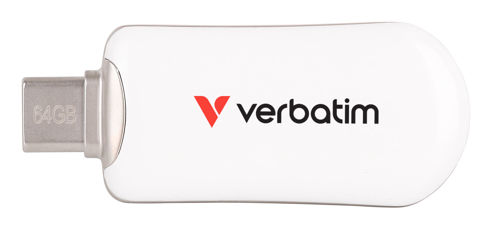 Verbatim Plectra - Clé USB - 64 Go - USB 3.2 Gen 1 / USB-C - blanc