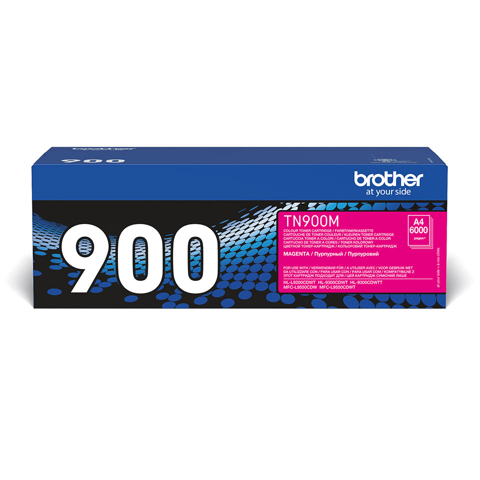 Brother TN900M - Magenta - original - cartouche de toner - pour Brother HL-L9200CDWT, HL-L9300CDWT, HL-L9300CDWTT, MFC-L9550CDW, MFC-L9550CDWT