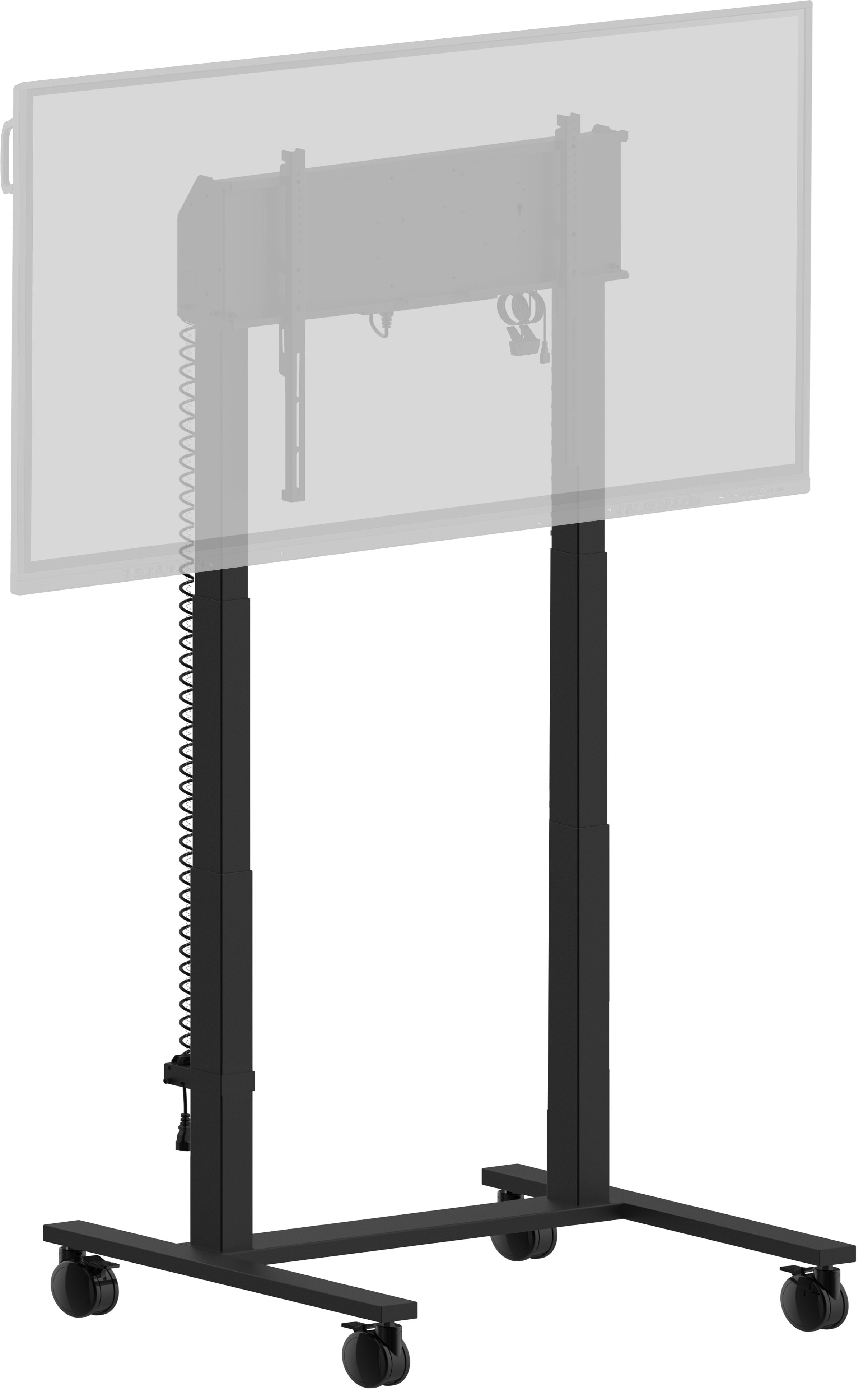 Iiyama MD-CAR2031-B1 - Chariot - double colonne motorisée - pour écran plat - avec anti-collision - noir - Taille d'écran : 55"-105" - Interface de montage : jusqu'à 800 x 600 mm - posé sur le sol