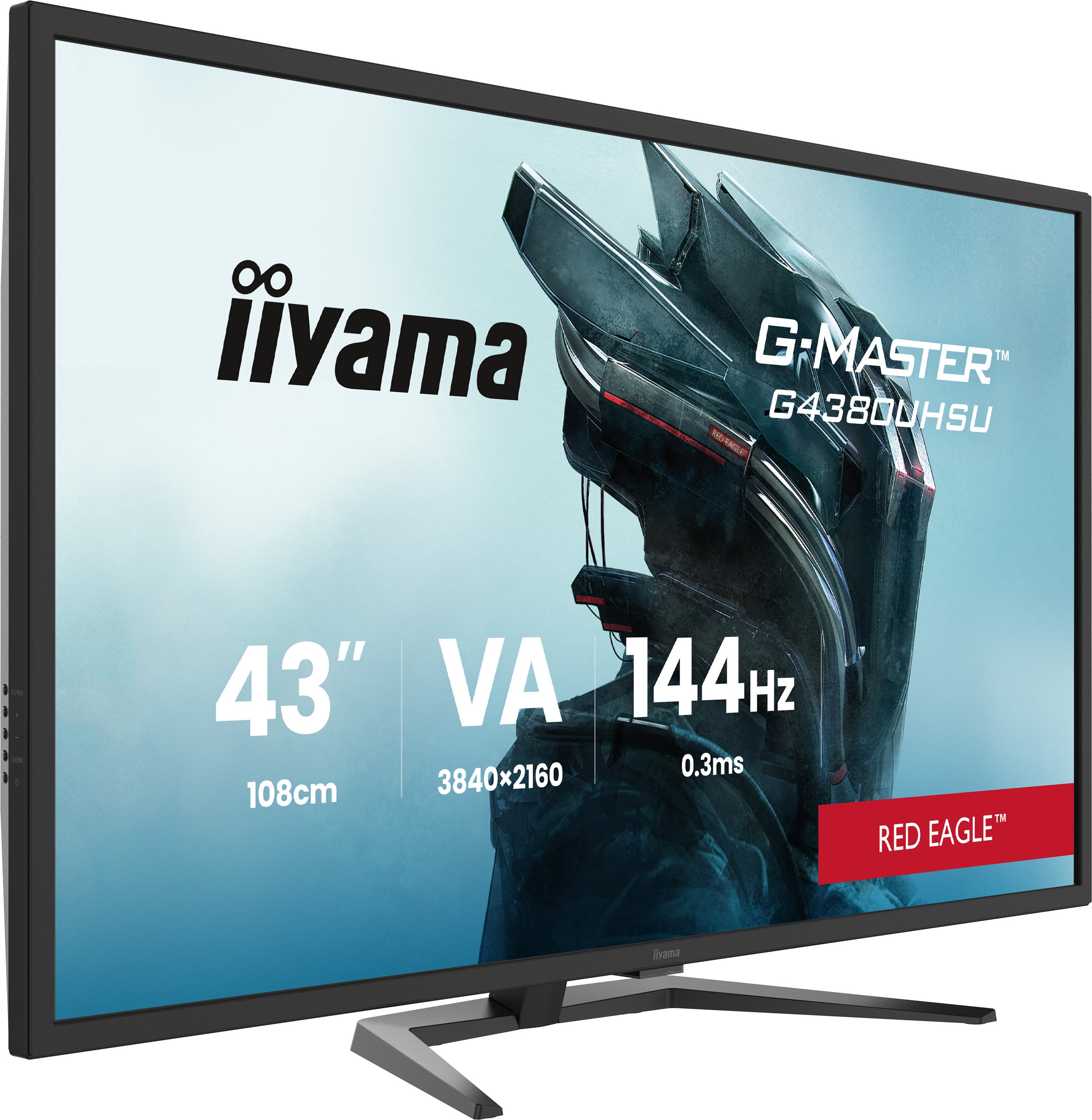 MO 43" 4K IIYAMA G4380UHSU-B2 VA 3840x2160/550cd/m²/4000:1/0.3ms 2xHDMI/2xDP-HubUSB- HP 2x7W Garantie 3 ans sur site.