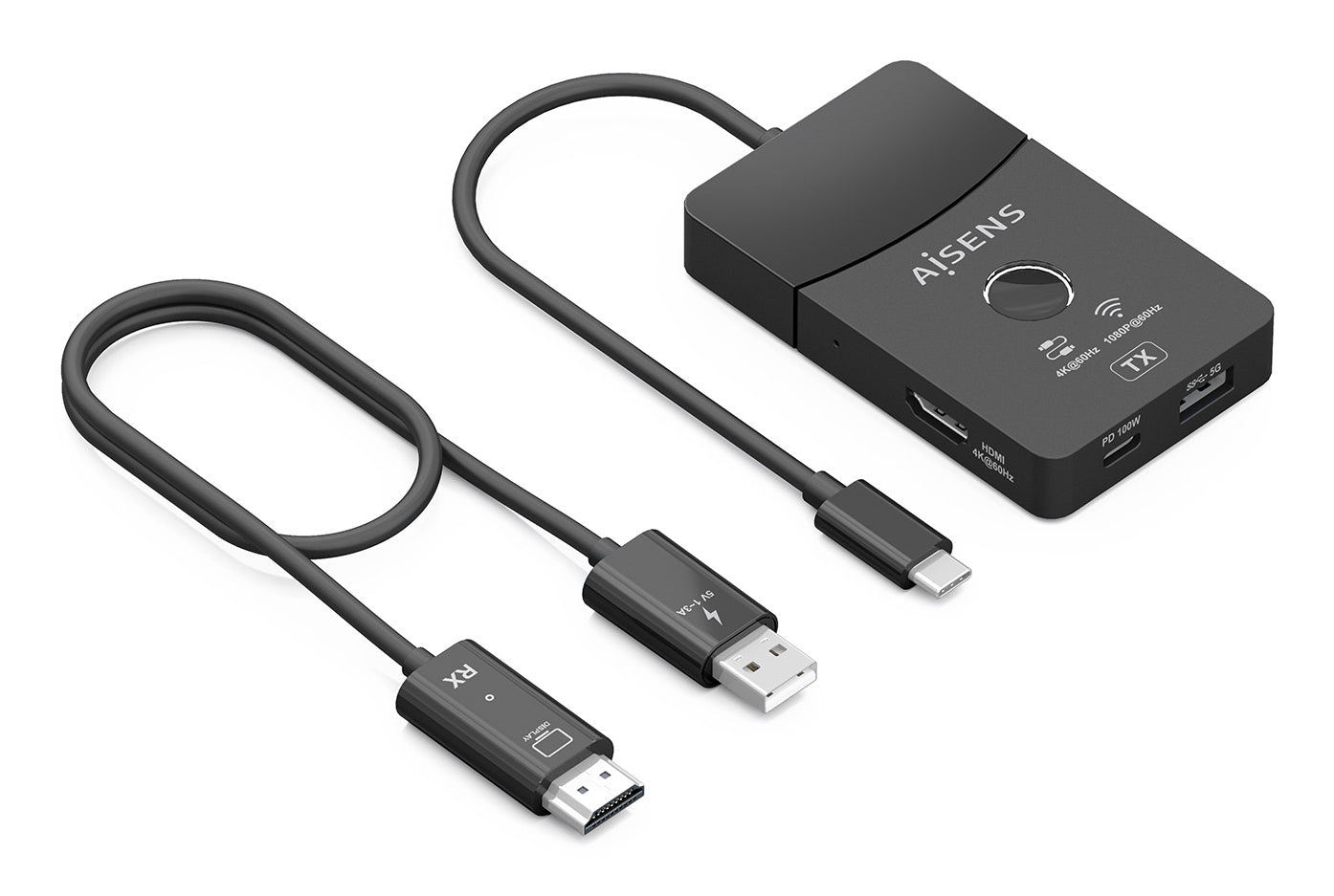 Câble HDMI Aisens ASWL-H2KDC30M05-BK Noir