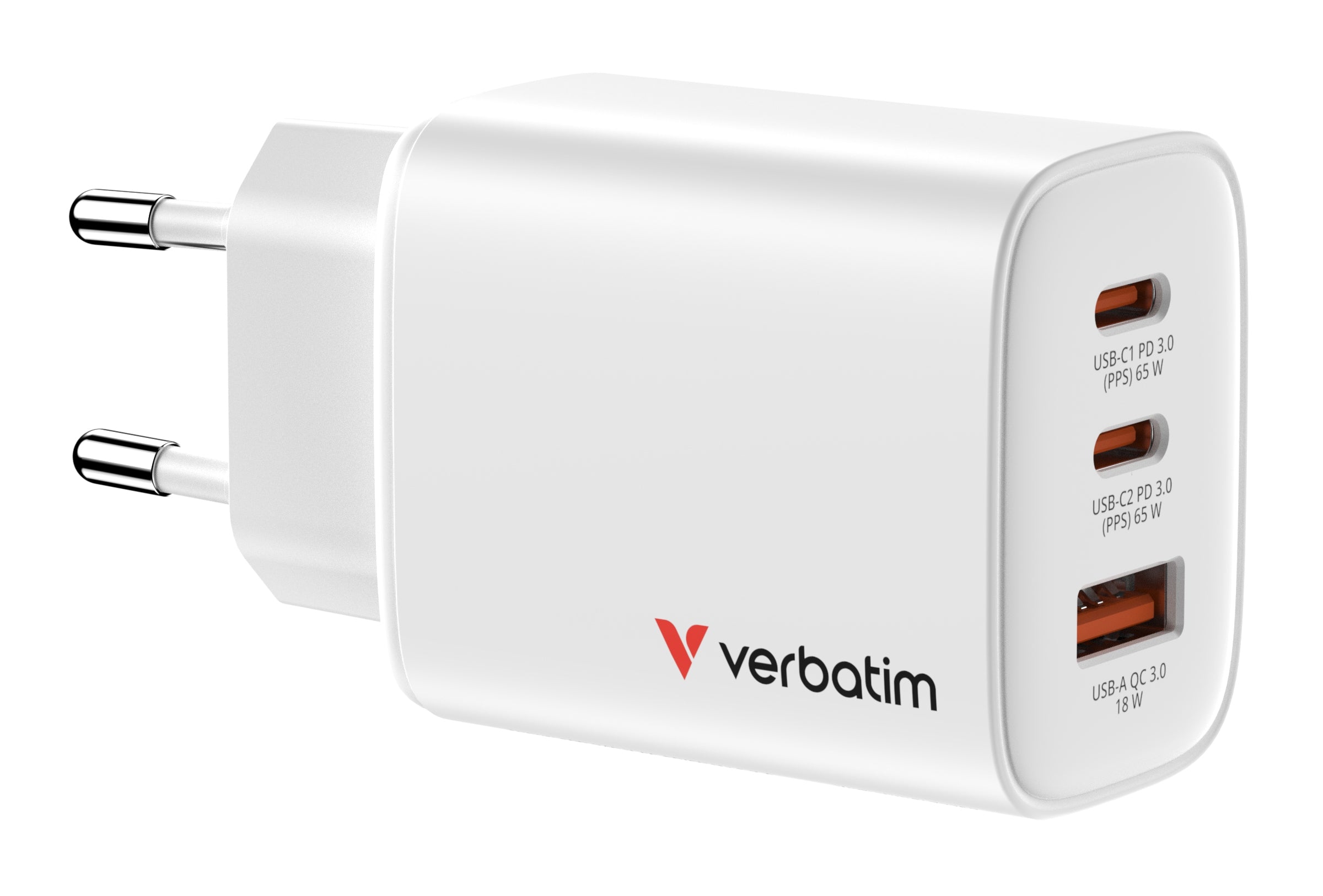 Câble USB Verbatim 32353 65 W Blanc