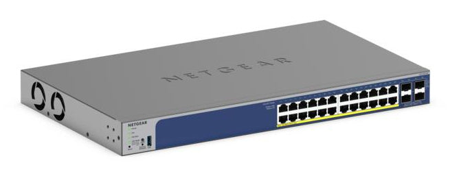 Netgear GS728TXP Smart Switch PoE+ 24 ports Gigabit avec en option gestion à distance/cloud et 4 ports SFP (190W) 1 an Abonnement Insight inclus.