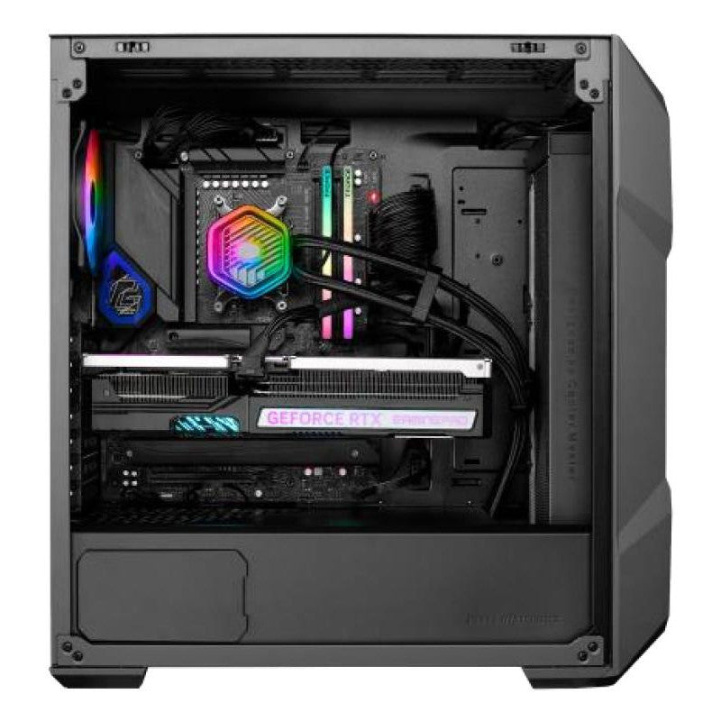 Boitier Moyen Tour ATX Cooler Master TD500 Max RGB avec panneau vitré (Gris) avec alimentation 850W