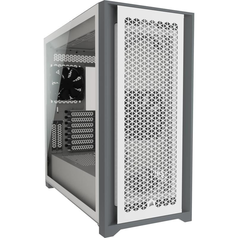 Boitier Moyen Tour E-ATX Corsair 5000D Airflow avec panneau vitré  (Blanc)