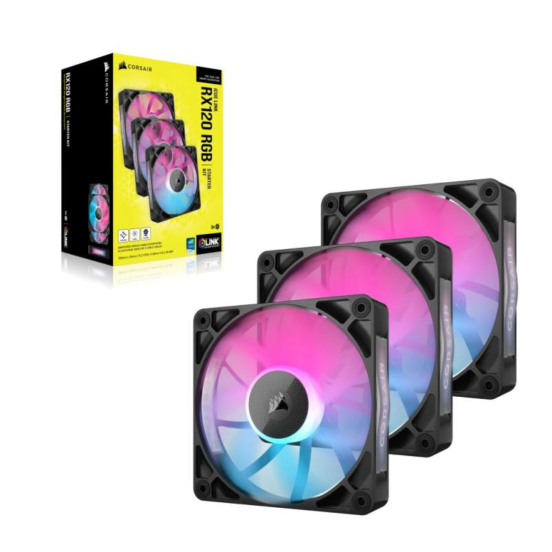 iCUE LINK RX120 RGB Triple kit - Noir