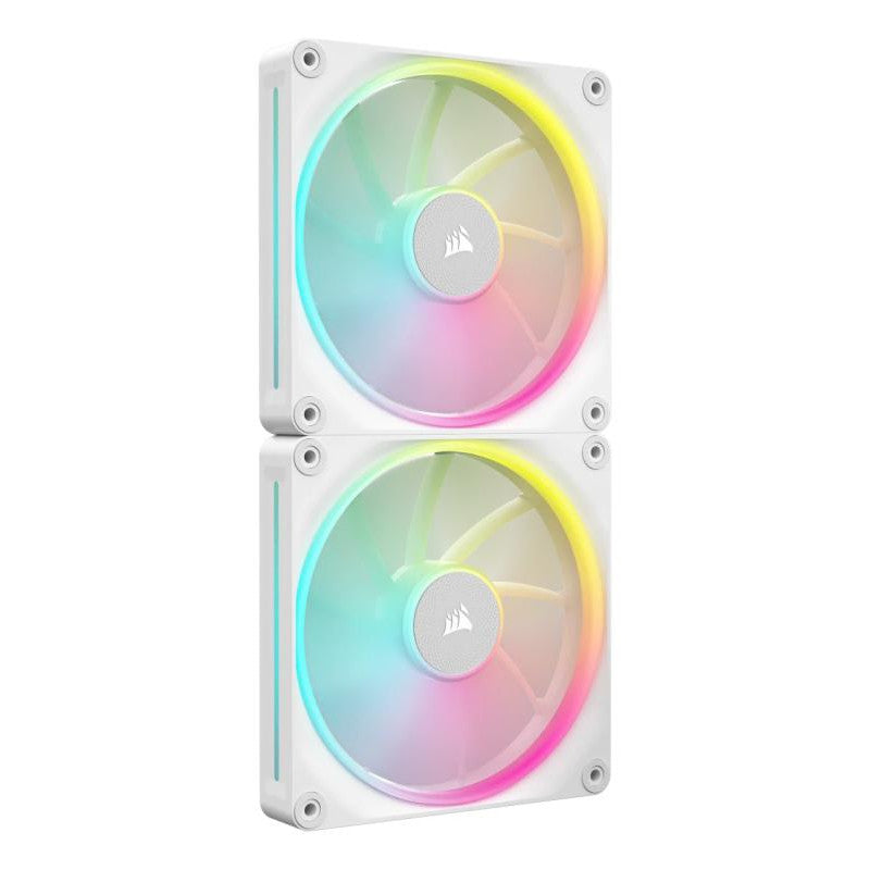 Lot de 2 Ventilateurs de boitier Corsair iCue Link LX RGB - 14cm (Blanc)