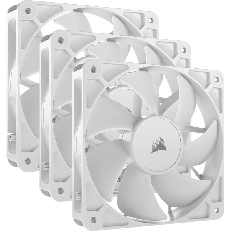 Lot de 3 Ventilateurs de boitier Corsair RS - 12cm (Blanc)
