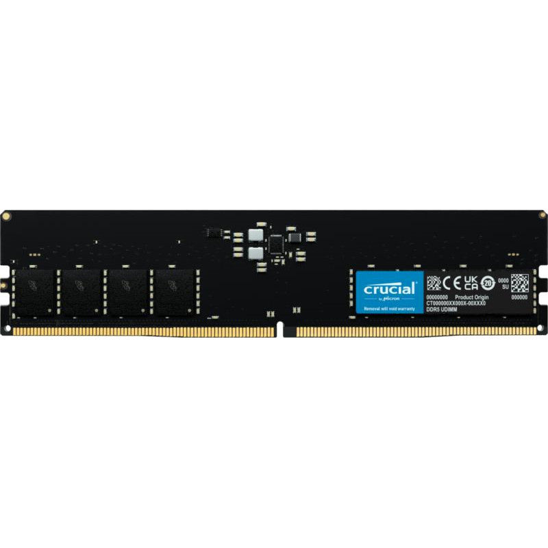 Barrette mémoire 32Go DIMM DDR5 Crucial Classic 4800MHz (Noir)