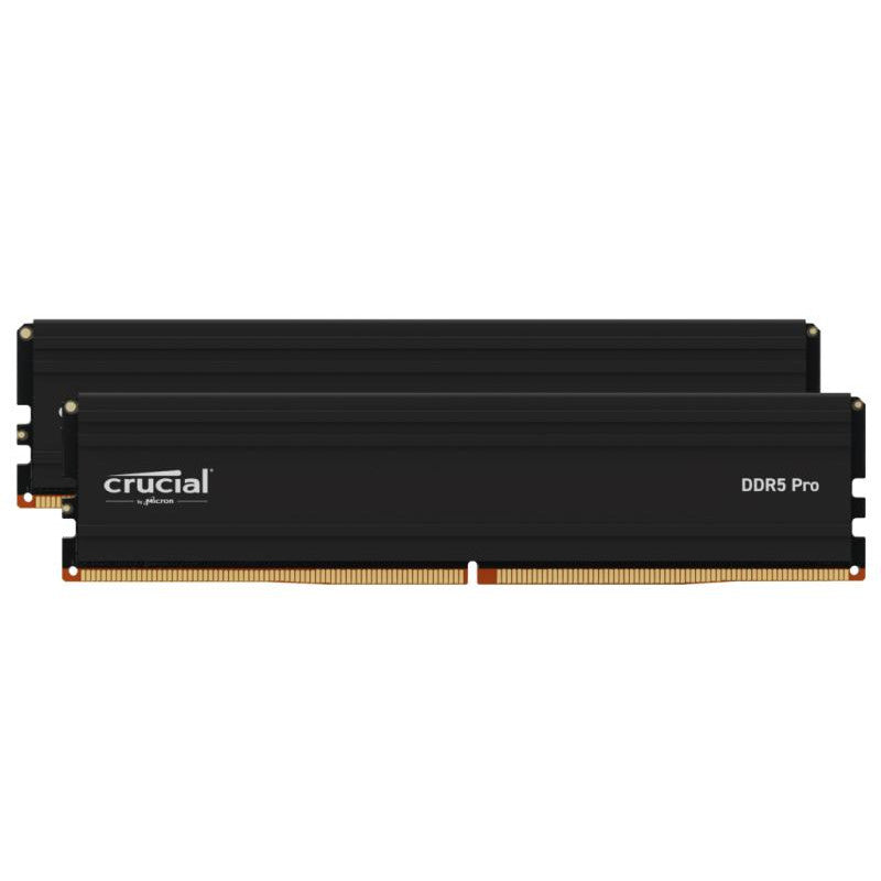 Kit Barrettes mémoire 96Go (2x48Go) DIMM DDR5 Crucial Pro  5600MHz (Noir)