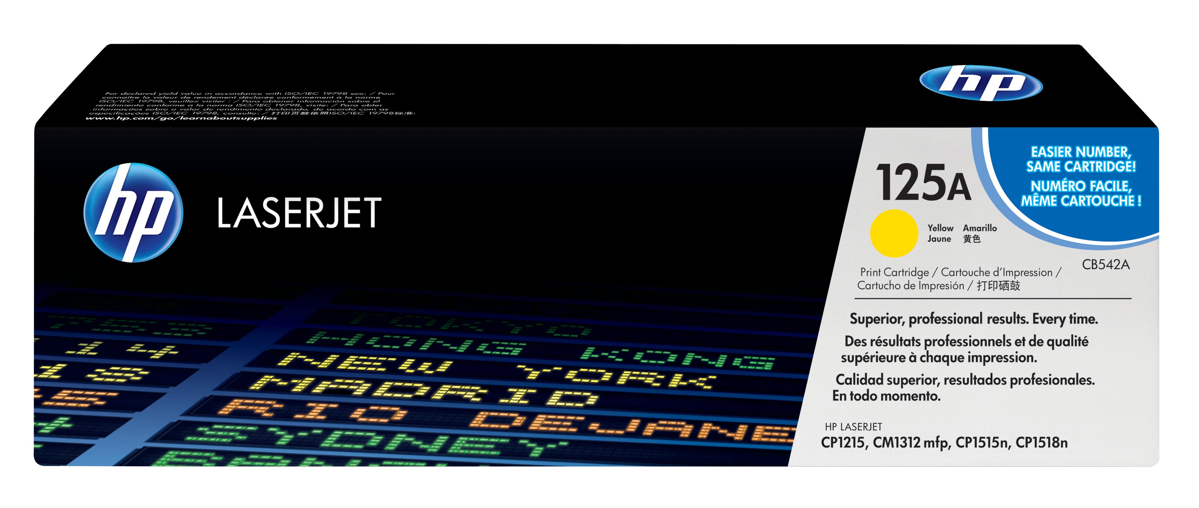 Toner original HP CB542A Jaune