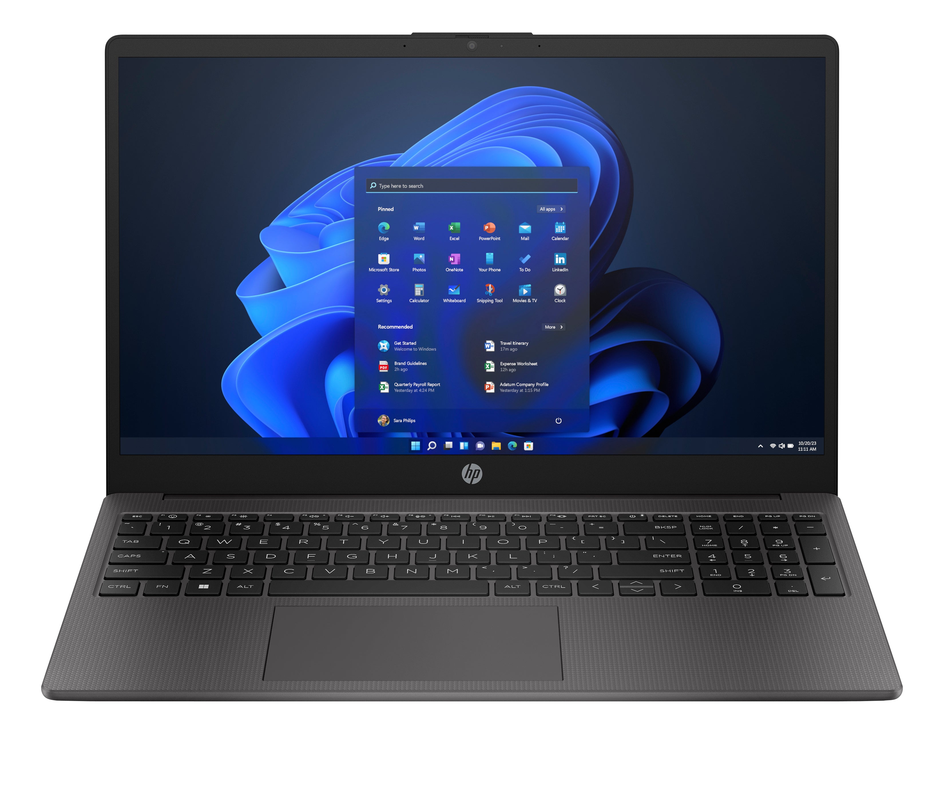 Ordinateur Portable HP 250 G10 AD1V8ET 15" Intel Core i7 8 GB RAM 512 GB SSD