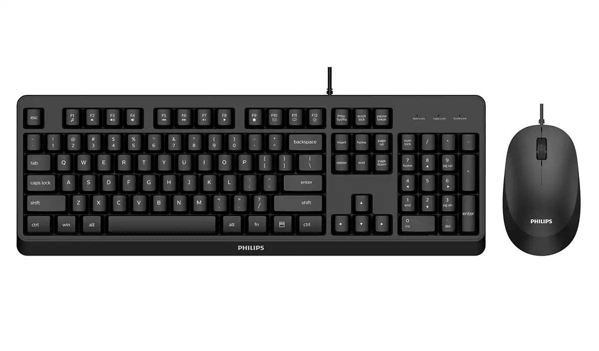 clavier et souris Philips SPT6207BL/16 Espagnol Qwerty