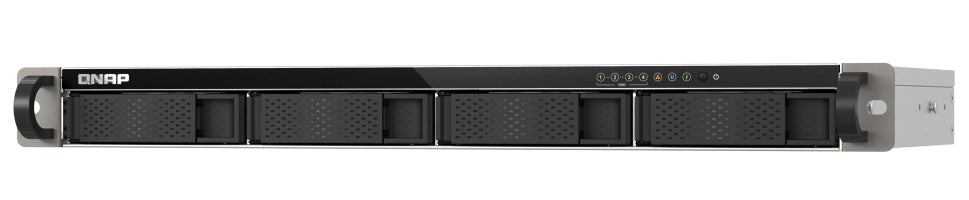 QNAP TS-433EU - Serveur NAS - 4 Baies - rack-montable - SATA 6Gb/s - RAID 0, 1, 5, 6, 10, JBOD, 50, 60 - RAM 4 Go - Gigabit Ethernet / 2.5 Gigabit Ethernet - iSCSI support - 1U