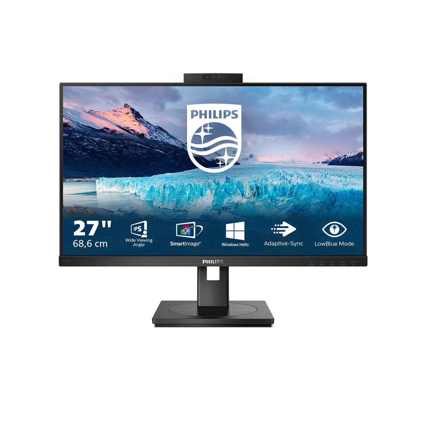 Philips S-line 272S1MH - Écran LED - 27" - 1920 x 1080 Full HD (1080p) @ 75 Hz - IPS - 250 cd/m² - 1000:1 - 4 ms - HDMI, DVI-D, VGA, DisplayPort - haut-parleurs - noir