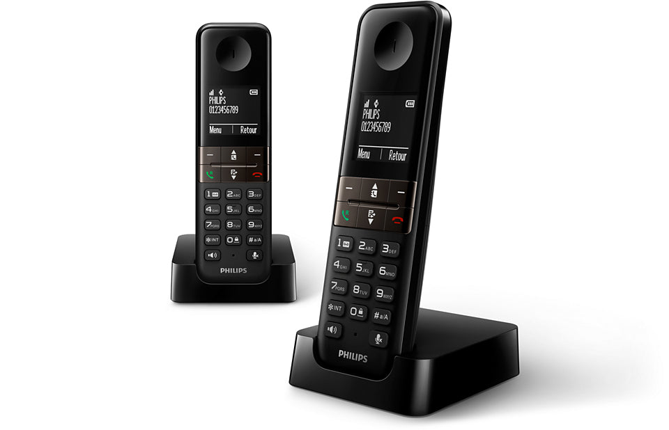 Téléphone Sans Fil Philips D4702B/34 Duo 1,8" DECT (2 pcs)