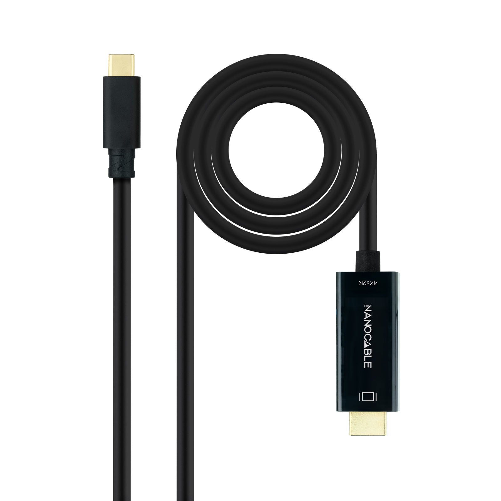 Câble USB-C vers HDMI NANOCABLE 10.15.5132 Noir 1,8 m 4K Ultra HD