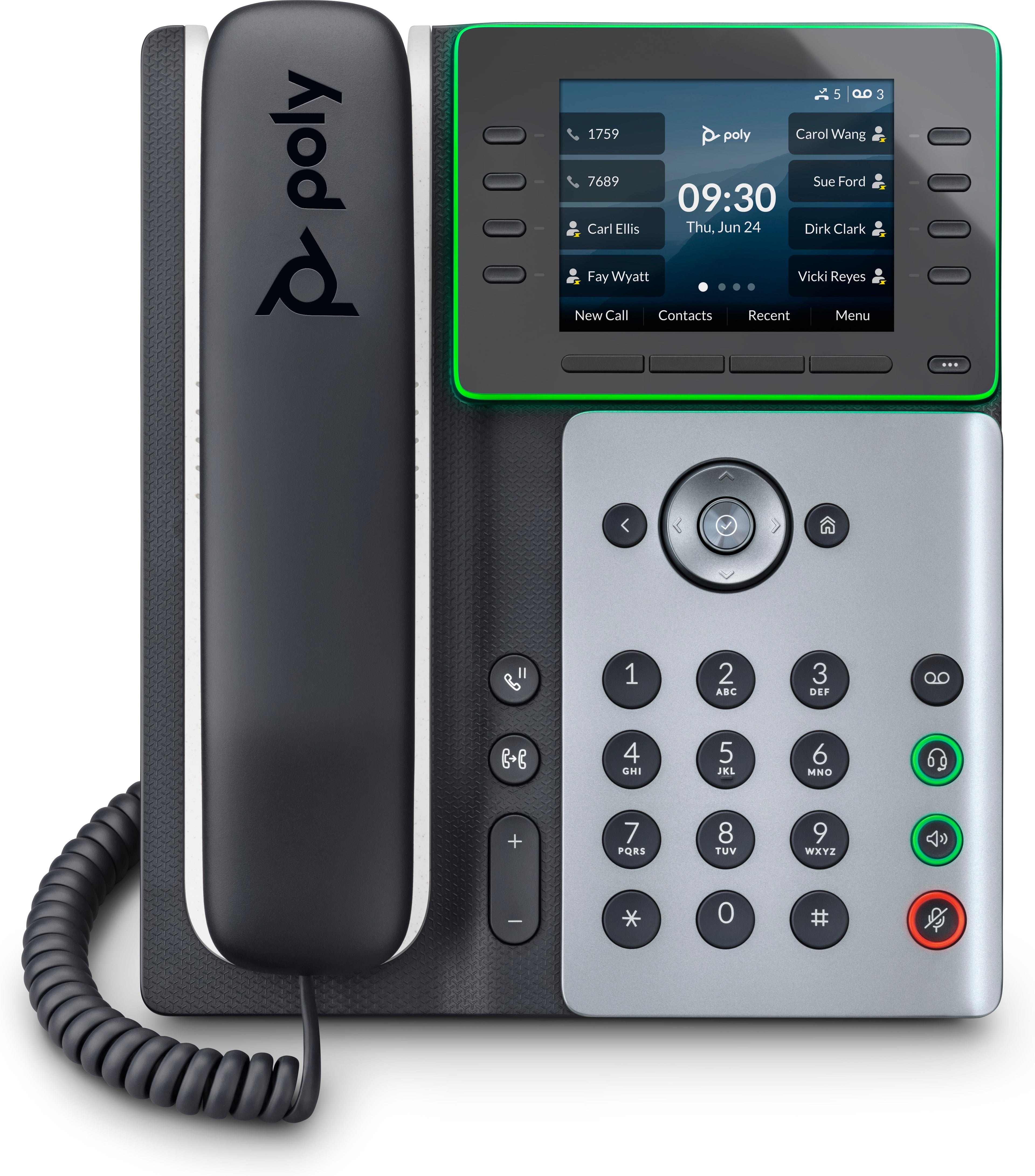 Poly Edge E320 IP Phone and PoE-enabled - Replaces Poly SKU 2200-87000-025