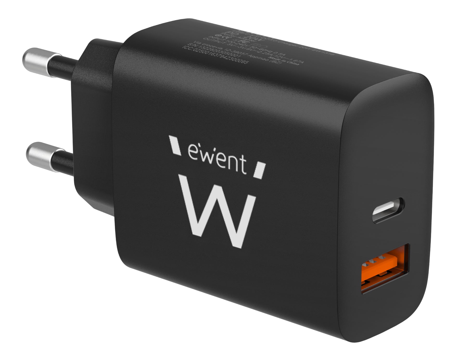Chargeur mural Ewent EW1319 Noir 20 W