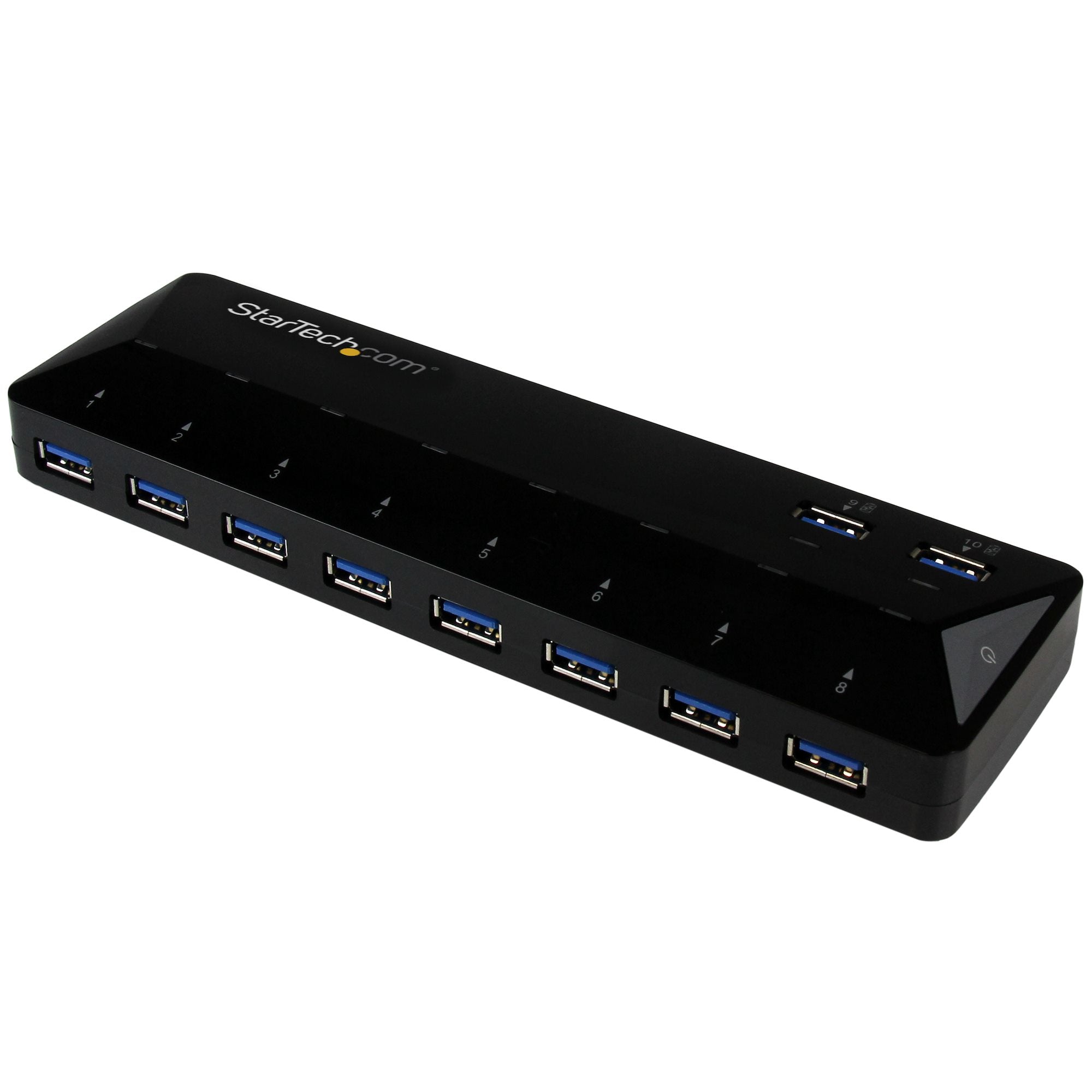 StarTech.com Hub USB 3.0 à 10 ports avec ports de charge et synchronisation - Concentrateur USB avec ports de charge rapide - 2x 1,5 A - Commutateur de partage des périphériques USB - 10 x SuperSpeed USB 3.0 - de bureau - pour P/N: DKWG30DPHPD, DKWG30DPHP